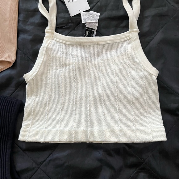 NEW Set of Three Tank Tops - Black, Cream, and Tan M/L - Picture 6 of 7